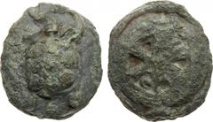Ancient Coins, ROMAN REPUBLICAN AES GRAVE ISSUES Anonymous. Æ Aes Grave Sextans (41.62 g), ca. 265-242 BC. Rome. Tortoise. Rev. Wheel of six spokes. (Crawford 24/7; ICC 71; HN Italy 330). Green patina