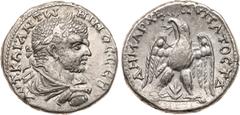 Ancient Coins, ROMAN EMPIRE Caracalla. Silver Tetradrachm (11.94 g), AD 198-217. Aelia Capitolina (Jerusalem), AD 215-217. AVT KAI ANTW-NINOC CEB, laureate, draped and cuirassed bust of Caracalla righ