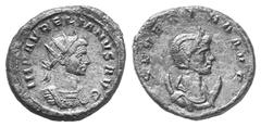 ROMAN COINS IMPERIAL COINAGE AURELIANUS, 270-275 No.: 208 Estimation: $ 450 d=32 mm AURELIANUS, 270-275. With his wife Severina. Dupondius, 275. AE 15.94 g. IMP AVRELIANVS AVG Radiate, cuirassed bust 