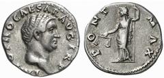 ROMAN COINS ROMAN EMPIRE OTHO, 69 No.: 275 Estimate: $ 2000 d=19 mm Denarius. AR 3.33 g. IMP OTHO CAESAR AVG TR P Bare head r. Rev. PONT - MAX Aequitas, wearing long dress and cloak, standing l., hold