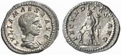 ROMAN COINS ROMAN EMPIRE JULIA MAESA, grandmother of Elagabalus, † 225. No.: 349 Estimate: $ 200 d=20 mm JULIA MAESA, grandmother of Elagabalus, † 225. Denarius, 218-222. AR 2.94 g. IVLIA MAESA AVG Dr