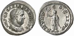 ROMAN COINS ROMAN EMPIRE BALBINUS, 238. No.: 364 Estimate: $ 450 d=21 mm BALBINUS, 238. Denarius. AR 3.65 g. IMP C D CAEL BALBINVS AVG Laureate, draped and cuirassed bust r. Rev. P M TR P - COS II PP 