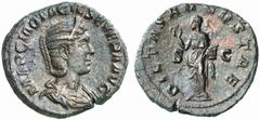 ROMAN COINS ROMAN EMPIRE OTACILIA SEVERA, his wife. Sestertius. No.: 372 Estimate: $ 500 d=29 mm OTACILIA SEVERA, his wife. Sestertius. AE 16.19 g. MARCIA OTACIL SEVERA AVG Draped and diademed bust r.