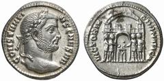ROMAN COINS ROMAN EMPIRE CONSTANTIUS I CHLORUS CAESAR, 293-305. No.: 398 Estimate: $ 650 d=19 mm CONSTANTIUS I CHLORUS CAESAR, 293-305. Argenteus, Siscia, about 294-295. AR 2.77 g. CONSTANTI-VS CAESAR