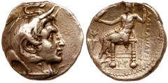 Ancient Egypt Ptolemaic Kingdom. Ptolemy I Soter. Silver Tetradrachm (16.96 g), as Satrap, 323-305 BC. Memphis or Alexandria, ca. 317 BC. Diademed head of the deified Alexander the Great right, wearin