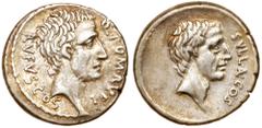 Roman Republican Coinage Q. Pompeius Rufus. Silver Denarius (3.89 g.), 54 BC. Rome. Q POM RVFI before, RVFVS COS behind, bare head of the consul Q. Pompeius Rufus right. Reverse: SVLLA COS, bare head 