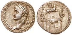 Roman Imperial Coinage Nero Claudius Drusus. Silver Denarius (3.74 g), died 9 BC. Lugdunum, under Claudius, AD 41/2. NERO CLAVDIVS DRVSVS GERMANICVS IMP, laureate head of Nero Claudius Drusus left. Re