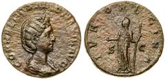 Roman Imperial Coinage Salonina. Æ Sestertius (16.22 g), Augusta, AD 254-268. Rome, under Valerian I and Gallienus, AD 255/6. CORNELIA SALONINA AVG, diademed and draped bust of Salonina right. Reverse