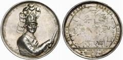 Medals of Catherine II Medal. Silver. 91.5 mm. 255.2 gm. By J.B. Gass. Count Alexey Grigorievich Orlov. Award Medal of the Admiralty Collegium, 1770 . Diakov 153.1, Reichel 4469, Tiregal 107. Uniforme