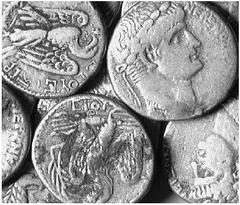 THE LAKEVIEW COLLECTION OF ANCIENT COINS COINS OF THE ROMAN EMPIRE ... Nero, 54-68. No.: 6318 Schätzwert/Estimate: CHF 400.- d=41 mm 18 Tetradrachms, Antioch. Nero and Divus Claudius. 2 Tetradrachms, 