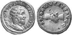THE LAKEVIEW COLLECTION OF ANCIENT COINS COINS OF THE ROMAN EMPIRE ... Pupienus, April - June 238. No.: 6808 Schätzwert/Estimate: CHF 200.- d=22 mm Antoninianus 238, Rome. Draped bust, radiate, r. Rev