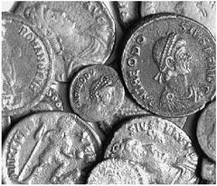 THE LAKEVIEW COLLECTION OF ANCIENT COINS COINS OF THE ROMAN EMPIRE ... Theodosius I, 379-395 and Theodosius II, 402-450. No.: 7042 Schätzwert/Estimate: CHF 100.- d=41 mm 1 Siliqua and 56 Bronzes. Fine
