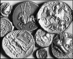 Ancient Coins from other Consignments GREEK COINAGE Lots No.: 4462 Schätzwert/Estimation: CHF 800.- Apollonia Pontica. Drachm c. 450/400. Eion. Diobol 500/480. Paeonia. Tetradrachm of Patraus. Thessal