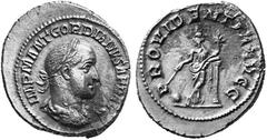 Ancient Coins from other Consignments ROMAN EMPIRE Gordian II Africanus, March - April 238. No.: 4604 Schätzwert/Estimation: CHF 3000.- Denarius, Rome. Draped and cuirassed bust, laureate, to r. Rev. 