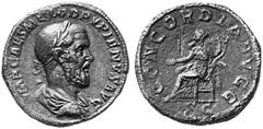 Ancient Coins from other Consignments ROMAN EMPIRE Pupienus, 238. No.: 4605 Schätzwert/Estimation: CHF 500.- Sestertius, Rome. Draped and cuirassed bust, laureate to r. Rev. Concordia seated l. 20,48 