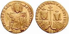 ANCIENT COINS BYZANTINE EMPIRE ... Basil I, 867-886, with Constantine. No.: 737 Schätzwert/Estimate: CHF 250.- Basil I, 867-886, with Constantine. Solidus 868/879. Similar to before. 4,32 g. Sear 1704
