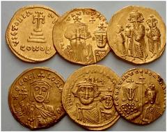 ANCIENT COINS BYZANTINE EMPIRE Lots No.: 802 Schätzwert/Estimate: CHF 750.- Heraclius and Heraclius Constantine. Solidus. Heraclius, Heraclius Constantine and Heraclonas. Solidus. Constans II. Solidus