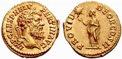 ROMAN EMPIRE / RöMISCHES KAISERREICH Pertinax, 1 January – 28 March 193 No.: 215 Schätzwert/Estimate: CHF 55000 Pertinax, 1 January – 28 March 193 Aureus 193, Rome. Obv. IMP CAES P HELV PERTIN AVG Lau