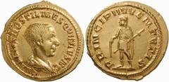 RöMISCHES KAISERREICH / ROMAN EMPIRE Hostilianus, Caesar unter Trajanus Decius, 250-251 No.: 3 Schätzwert/Estimation: CHF 35000.- Aureus 251, Rom. C VALENS HOSTIL MES QVINTVS N C. Barhäuptige, drapier