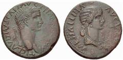 ANCIENT COINAGE SPECIAL COLLECTION OF ROMAN IMPERATORS AND EMPERORS ROMAN EMPIRE Valeria Messalina c. 25 – 48 AD. No.: 1466 Schätzwert/Estimate: CHF 500 Bronze year 86 = 40/41, Sinope. T CLAVDIVS CAES