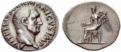 ANCIENT COINAGE SPECIAL COLLECTION OF ROMAN IMPERATORS AND EMPERORS ROMAN EMPIRE Vitellius, April – December 69 No.: 1543 Schätzwert/Estimate: CHF 500 Denarius late April-20 December 69, Rome. A VITEL