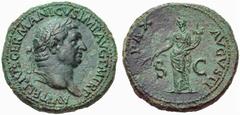 ANCIENT COINAGE SPECIAL COLLECTION OF ROMAN IMPERATORS AND EMPERORS ROMAN EMPIRE Vitellius, April – December 69 No.: 1547 Schätzwert/Estimate: CHF 500 Sestertius late April-20 December 69, Rome. A VIT