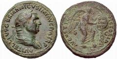 ANCIENT COINAGE SPECIAL COLLECTION OF ROMAN IMPERATORS AND EMPERORS ROMAN EMPIRE Vitellius, April – December 69 No.: 1548 Schätzwert/Estimate: CHF 250 Sestertius late April-20 December 69, Rome. A VIT