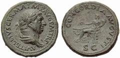 ANCIENT COINAGE SPECIAL COLLECTION OF ROMAN IMPERATORS AND EMPERORS ROMAN EMPIRE Vitellius, April – December 69 No.: 1549 Schätzwert/Estimate: CHF 150 Dupondius late April-20 December 69, Rome. A VITE