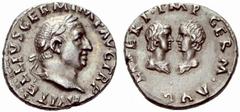 ANCIENT COINAGE SPECIAL COLLECTION OF ROMAN IMPERATORS AND EMPERORS ROMAN EMPIRE Vitellius Germanicus and Vitellia No.: 1551 Schätzwert/Estimate: CHF 1000 The children of Vitellius by his second wife,