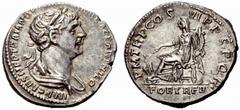 ANCIENT COINAGE SPECIAL COLLECTION OF ROMAN IMPERATORS AND EMPERORS ROMAN EMPIRE Trajanus, 98 – 117. Caesar 97. No.: 1612 Schätzwert/Estimate: CHF 100 Denarius 112/117, Rome. IMP CAES NER TRAIAN OPTI(
