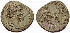 ANCIENT COINAGE SPECIAL COLLECTION OF ROMAN IMPERATORS AND EMPERORS ROMAN EMPIRE Septimius Severus, 193-211. No.: 1742 Schätzwert/Estimate: CHF 250 Sestertius 194, Rome. L SEPT SEV PE(RT) AVG IMP III 