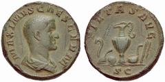 ANCIENT COINAGE SPECIAL COLLECTION OF ROMAN IMPERATORS AND EMPERORS ROMAN EMPIRE Maximus Caesar 235/6 – 238. No.: 1816 Schätzwert/Estimate: CHF 300 Son of Maximinus and Paulina, he was not in favour o