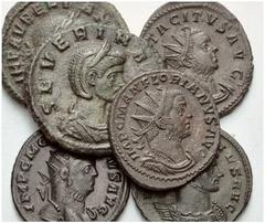 ANCIENT COINAGE SPECIAL COLLECTION OF ROMAN IMPERATORS AND EMPERORS ROMAN EMPIRE Aurelianus, 270-275 No.: 1902 Schätzwert/Estimate: CHF 120 Lot of 7. Antoninianus, Reduced sestertius. Severina. Antoni