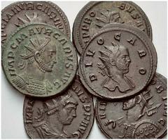 ANCIENT COINAGE SPECIAL COLLECTION OF ROMAN IMPERATORS AND EMPERORS ROMAN EMPIRE Probus, 276-282. No.: 1911 Schätzwert/Estimate: CHF 100 Lot 6. 2 Antoninianii. Carus. Antoninianus. Divus Carus. Antoni