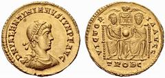 ANCIENT COINAGE SPECIAL COLLECTION OF ROMAN IMPERATORS AND EMPERORS ROMAN EMPIRE Valentinianus II, 375-392. No.: 1996 Schätzwert/Estimate: CHF 1000 Ruling in the West. Valentinian being a child, nomin