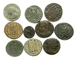 Lot 202.  Lot of Thirty Camp Gates, all the Unsold Lots from The Zach Beasley Collection. Includes the following: Sale 234. Antioch mint. Constantine II. RIC VII 73. (lot 129) // Sale 236. Arles mint.