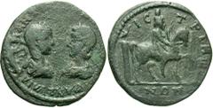 Moesia Inferior, Istrus. Gordian III, with Tranquillina. A.D. 238-244. Æ pentassarion (25 mm, 11.65 g, 6 h). AV[T K] M ANT[Ω ΓOPΔIANOC CABI] TRANKVΛI, laureate, draped and cuirassed bust of Gordian II