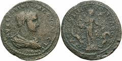 Cilicia, Tarsus. Volusian. A.D. 251-253. Æ (30 mm, 11.99 g, 6 h). ΑΥ ΚЄ Γ ΟΥΙ ΑΦЄ ΓΑΛ ΟΥΟΛ[Ο]?ΤΙΑΝΟ? ( sic ), laureate, draped and cuirassed bust of Volusian right / ΤΑΡ?&Om...