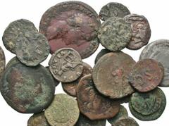 [Miscellaneous]. Lot of twenty-eight AR and Æ. Includes one Republican AR denarius and a denarius of Lucilla, the rest Æ. An assortment of mostly ancient bronze issues from Sicily and Greece, as well 