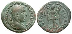 Roman Provincial Coins Macedonia, Thessalonica. Maximinus I 'Thrax'. A.D. 235-238. Æ (26 mm, 9.88 g, 12 h). AV K Γ IOV OVH MAΞIMЄINOC, laureate, draped and cuirassed bust of Maximinus I right / ΘECCAΛ