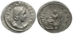 Roman Imperial Coins Otacilia Severa. Augusta, A.D. 244-249. AR antoninianus (22 mm, 3.95 g, 6 h). Rome, under Philip I, A.D. 247. M OTACIL SEVERA AVG, diademed and draped bust of Otacilia Severa righ