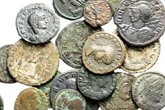 Lot 173.  Lot of Eighteen Roman Æ's. Includes the following: Aurelian, Severina, Probus (2), Carus, Crispus, Constantinopolis, Constantine II, as Caesar (2 examples), Constantius II, as Caesar, Consta