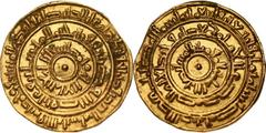 Lot 215 Coins - World - Fatimid Islamic Caliphate Fatimid Islamic Caliphate Al-Mustansir, Dinar AH448, Misr (Album 719) Au, 4,26 g (21 mm) TTB Starting Bid: € 150