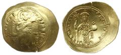 Byzantine Empire - Constantine X Ducas 1059-1067; histamenon, Konstantynopol; Aw: Chrystus Pantokrator na tronie na wprost, IhS XIS REX REGNANTIHM; Rw: Konstantyn z labarum i globem stojący na wprost,