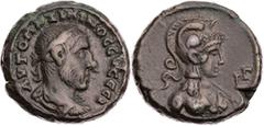 RÖMISCHE PROVINZIALPRÄGUNGEN ÄGYPTEN ALEXANDRIA Maximinus I. Thrax, 235-238 n. Chr. BI-Tetradrachme 236/237 n. Chr. (= Jahr 3) Vs.: gepanzerte und drapierte Büste mit Lorbeerkranz n. r., Rs.: drapiert