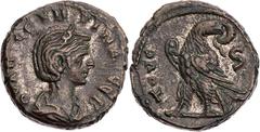RÖMISCHE PROVINZIALPRÄGUNGEN ÄGYPTEN ALEXANDRIA Severina, Gemahlin des Aurelianus, 270-275 n. Chr. BI-Tetradrachme 274/275 n. Chr. (= Jahr 6 des Aurelianus) Vs.: drapierte Büste mit Diadem n. r., Rs.: