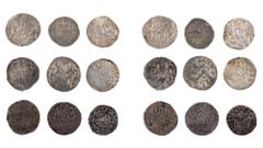 LOTS DEUTSCHER MÜNZEN ALTDEUTSCHLAND KÖLN Lot ERZBISTUM: Heinrich von Molenark (1225-1238), Denar 1. Typ, 1226-1238, Hävernick 642; Denar 2. Typ, 1226-1238, Hävernick 647 (2 Stk.); Konrad von Hochstad