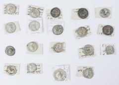 Römisches Kaiserreich, LOT 18 Denare und ein Antoninian: Severus Alexander / Iuppiter; Severus Alexander / Perpetuitas Augusti; Severus Alexander / Mars (2); Severus Alexander / Iuppiter; Iulia Maesa 