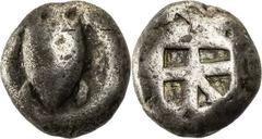 AEGINA AEGINA AR-Stater um 500 v. Chr. Vs.: Seeschildkröte, Rs.: kleines, fünffeldriges incusum SNG Cop. - ; Kraay, ACGC 117 Taf. 6. 11.63 g. s