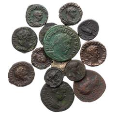 LOTS ANTIKER MÜNZEN Lot, römische Provinzialprägungen AE-Prägungen aus SPANIEN, Colonia Patricia, Augustus (2); Irippo, Augustus; MOESIA SUPERIOR, Viminacium, Philippus I. Arabs; MOESIA INFERIOR, Niko